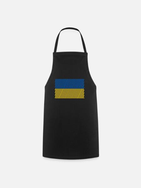 Ukraine Flagge - Kochschürze - Schwarz