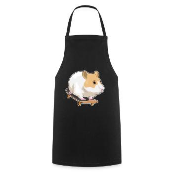 Hamster Skater Skateboard - Tablier de cuisine - noir - Devant - AI Model Male 185 dark (185cm)