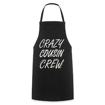 Crazy Cousin Crew Matching Family für Jungen Mädchen - Kochschürze - Schwarz - Vorne - AI Model Male 185 dark (185cm)