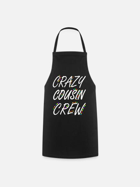 Crazy Cousin Crew Matching Family For Boys Girls - Tablier de cuisine - noir