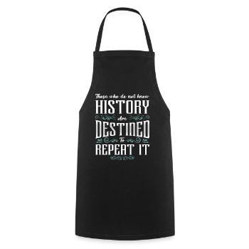 Historien Ceux qui font Professeur d’histoire Historiens - Tablier de cuisine - noir - Devant - AI Model Male 185 dark (185cm)