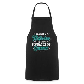 Historien Oui Etre Historien Étudiant Historiens - Tablier de cuisine - noir - Devant - AI Model Male 185 dark (185cm)