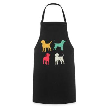 Dachshund Dog Owner Dachshund Dog Retro Dachshund - Kochschürze - Schwarz - Vorne - AI Model Male 185 dark (185cm)