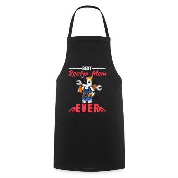 Best Roofer Mom Ever Roofing Crafts Mother - Cooking Apron - black - Front - AI Model Male 185 dark (185cm)