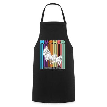 Sled Dog Racing Sled Dogs Gift - Cooking Apron - black - Front - AI Model Male 185 dark (185cm)