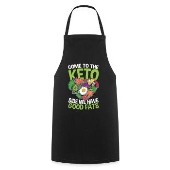 Lustiger Vegetarierer Spruch Gesunde Ernährung - Kochschürze - Schwarz - Vorne - AI Model Male 185 dark (185cm)