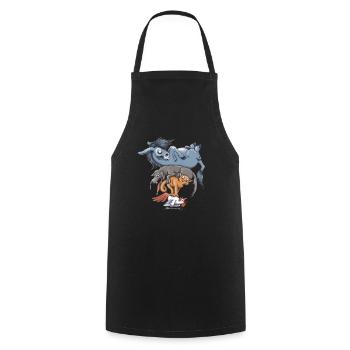 Worth A Try - Cooking Apron - black - Front - AI Model Male 185 dark (185cm)