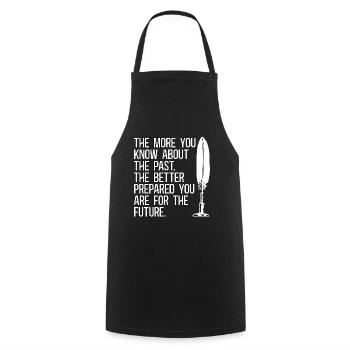 Historien Plus vous en savez Chercheurs Historiens - Tablier de cuisine - noir - Devant - AI Model Male 185 dark (185cm)