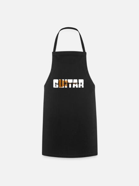 Gitarre - Kochschürze - Schwarz