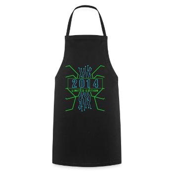 Birthday 2014 Gaming Limited Edition Gamer - Cooking Apron - black - Front - AI Model Male 185 dark (185cm)