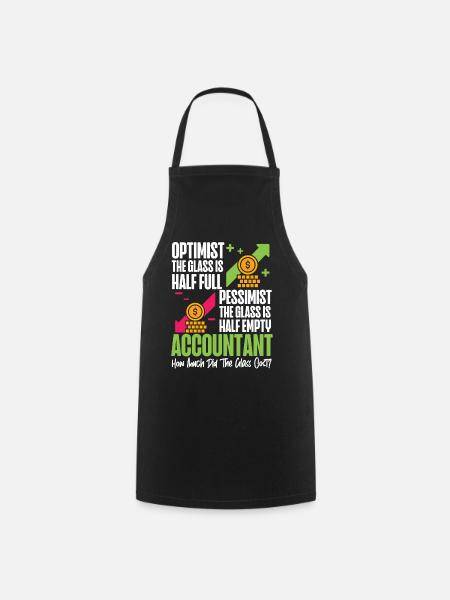 Comptable Comptable Comptable - Tablier de cuisine - noir