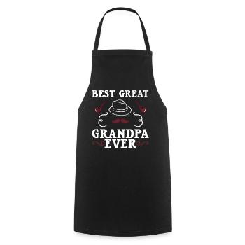 great-grandfather grandpa great-grandparents grandfather - Cooking Apron - black - Front - AI Model Male 185 dark (185cm)