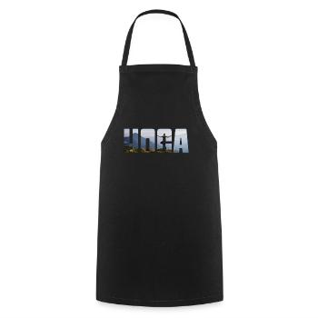 Yoga - Tablier de cuisine - noir - Devant - AI Model Male 185 dark (185cm)