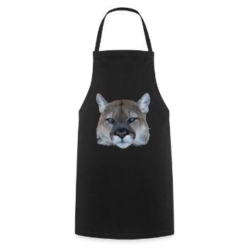 Panther - Cooking Apron - black - Front - AI Model Male 185 dark (185cm)