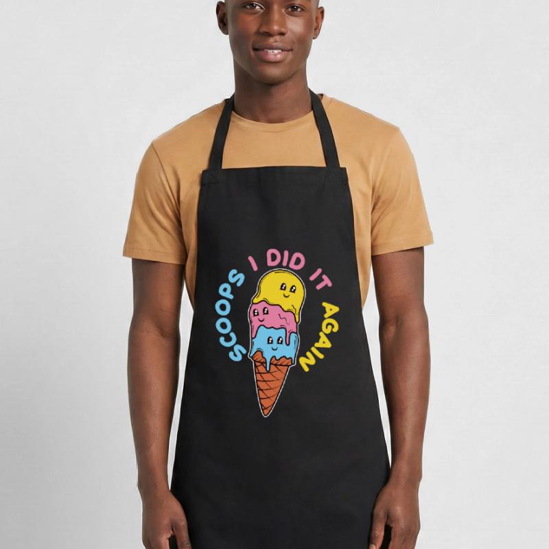 Eiscreme logo Sommer Softeis Geschenkidee Kochschürze