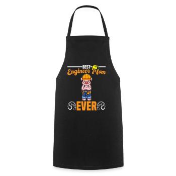 Best Engineer Mom Ever Construction Worker Mommy - Cooking Apron - black - Front - AI Model Male 185 dark (185cm)