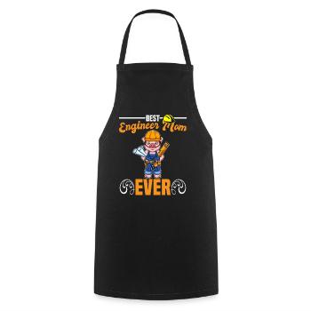 Best Engineer Mom Ever Construction Worker Mommy - Cooking Apron - black - Front - AI Model Male 185 dark (185cm)