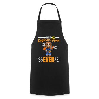 Best Engineer Mom Ever Construction Worker Mommy - Cooking Apron - black - Front - AI Model Male 185 dark (185cm)