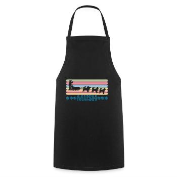 Sled Dog Racing Sled Dogs Gift - Cooking Apron - black - Front - AI Model Male 185 dark (185cm)