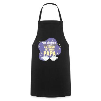 Vater Sohn Tochter Papi Papa - Kochschürze - Schwarz - Vorne - AI Model Male 185 dark (185cm)