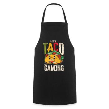 Let’s Taco Bout Gaming Geek - Tablier de cuisine - noir - Devant - AI Model Male 185 dark (185cm)