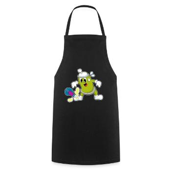 Eisspray Dart Dartpfeil - Kochschürze - Schwarz - Vorne - AI Model Male 185 dark (185cm)