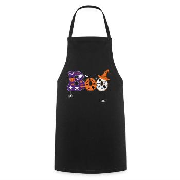 Horror Witch Horror Film Festival + Halloween - Cooking Apron - black - Front - AI Model Male 185 dark (185cm)
