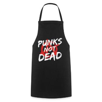 Punk Rock Pogo Anarchy Punks Punk Rocker Punk - Cooking Apron - black - Front - AI Model Male 185 dark (185cm)