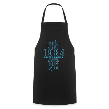 Birthday 1984 Gaming Limited Edition Gamer - Cooking Apron - black - Front - AI Model Male 185 dark (185cm)