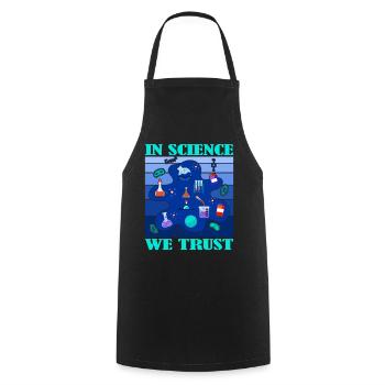 Études du laboratoire de recherche scientifique - Tablier de cuisine - noir - Devant - AI Model Male 185 dark (185cm)