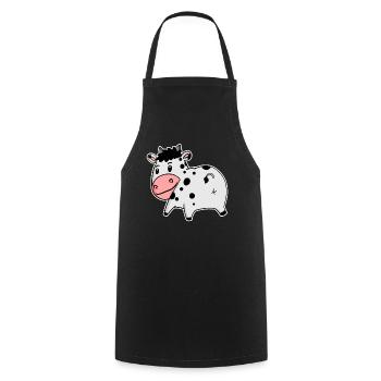 Cow Ass - Cow Butt - Cooking Apron - black - Front - AI Model Male 185 dark (185cm)