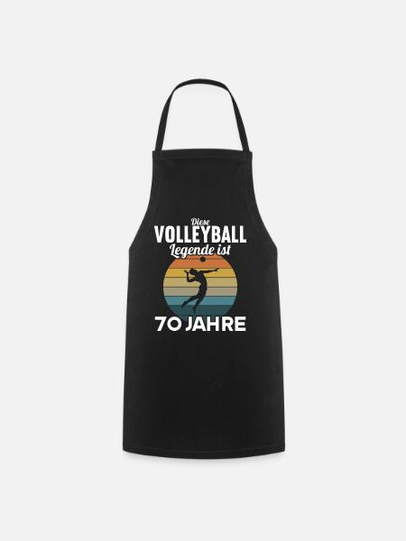 Diese Volleyball Legende 70 Jahre 70 Geburtstag - Kochschürze - Schwarz