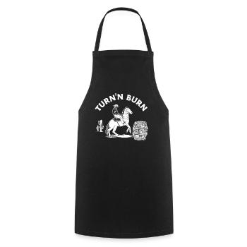 Cheval Western Riding Barrel Race Western - Tablier de cuisine - noir - Devant - AI Model Male 185 dark (185cm)