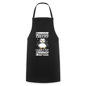Penguins can't fly I'm a penguin - Cooking Apron - black - Front - AI Model Male 185 dark (185cm)