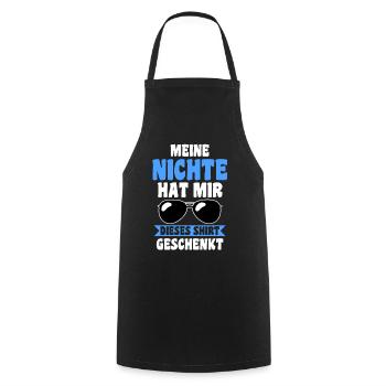 Patenonkel Nichte Pate Onkel - Kochschürze - Schwarz - Vorne - AI Model Male 185 dark (185cm)