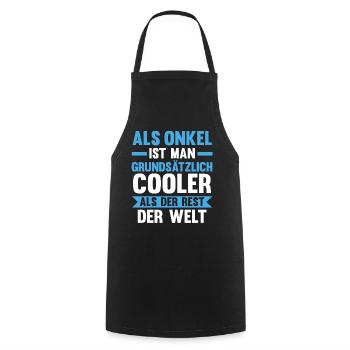 Patenonkel Pate Onkel - Kochschürze - Schwarz - Vorne - AI Model Male 185 dark (185cm)