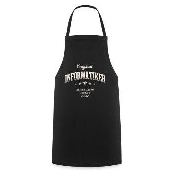 Informatiker Limited Edition IT Lustiges - Kochschürze - Schwarz - Vorne - AI Model Male 185 dark (185cm)