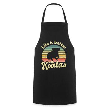 Koala Koala Ours - Tablier de cuisine - noir - Devant - AI Model Male 185 dark (185cm)