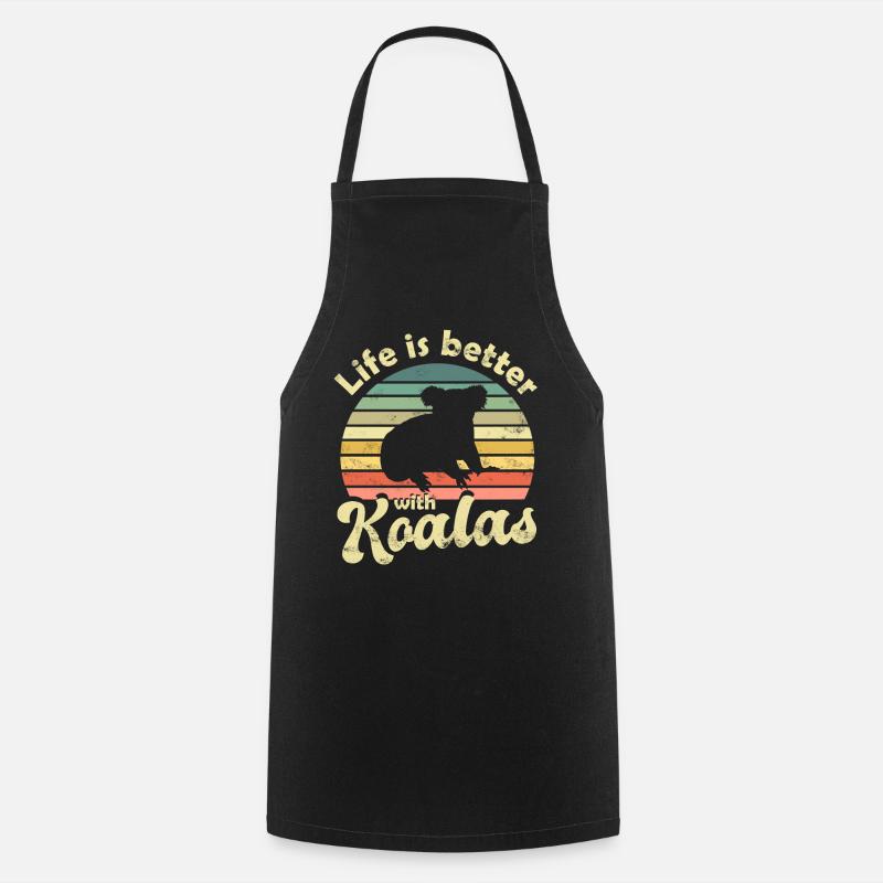 Koala Koala Bear - Cooking Apron - black