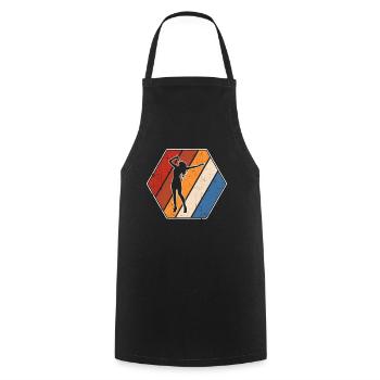 Singing Retro - Cooking Apron - black - Front - AI Model Male 185 dark (185cm)