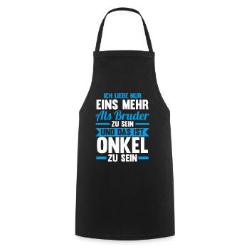 Patenonkel Pate Onkel - Kochschürze - Schwarz - Vorne - AI Model Male 185 dark (185cm)