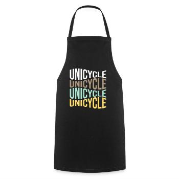 Unicycle - Cooking Apron - black - Front - AI Model Male 185 dark (185cm)