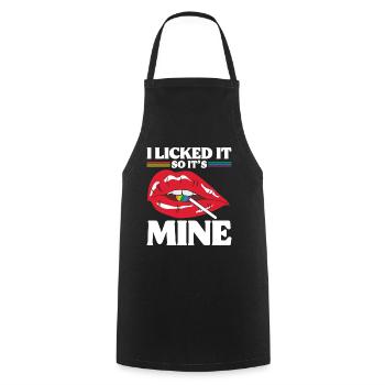 LGBT Human Human Rainbow Gift Idea - Cooking Apron - black - Front - AI Model Male 185 dark (185cm)