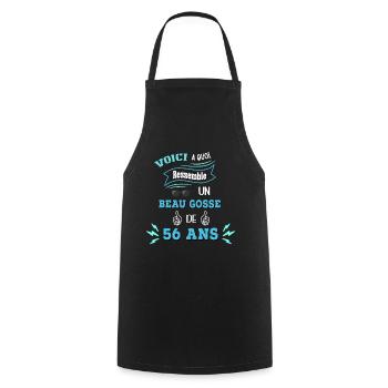 Idée De Cadeau Drôle Pour Les Beaux Gosses - Tablier de cuisine - noir - Devant - AI Model Male 185 dark (185cm)