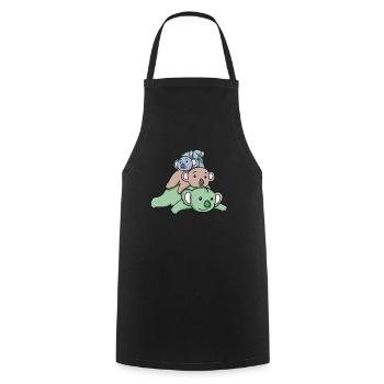 Cute koalas - Cooking Apron - black - Front - AI Model Male 185 dark (185cm)