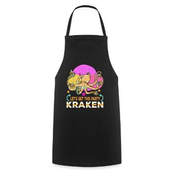 Octopus Octopus Sea Tentacle Octopus Octopus Octopus - Cooking Apron - black - Front - AI Model Male 185 dark (185cm)
