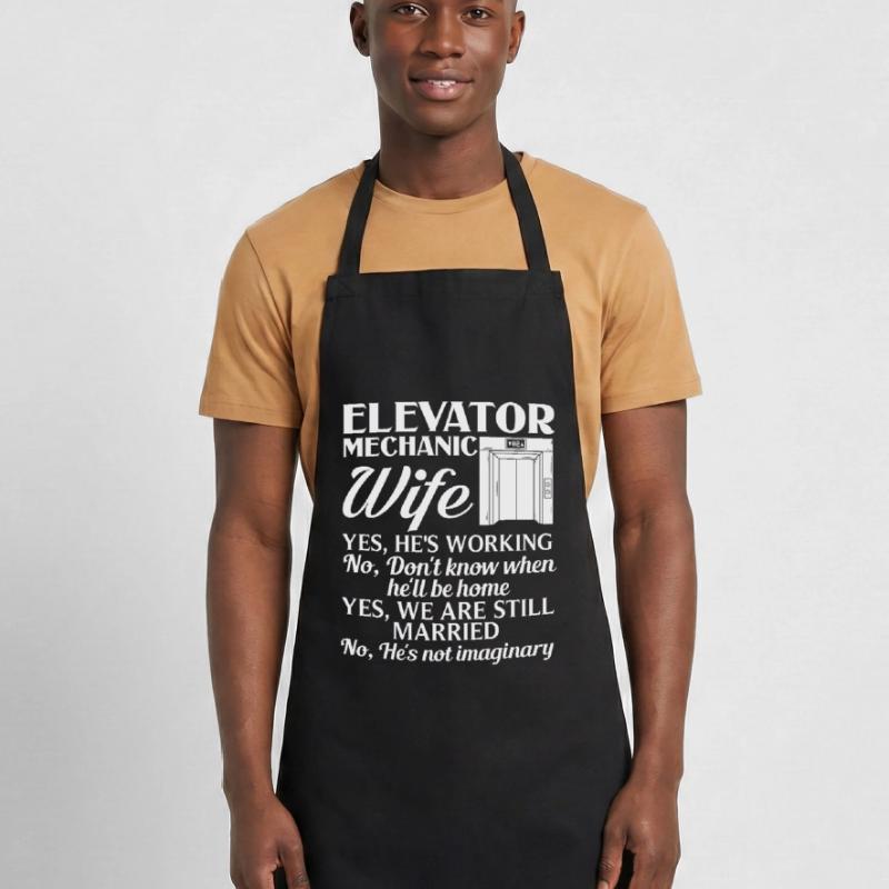 Elevator Elevator System Technician Woman Elevator Elevator Cooking Apron