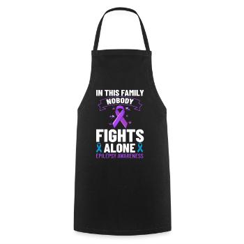 Epilepsy Convulsive disease Epileptic seizure - Cooking Apron - black - Front - AI Model Male 185 dark (185cm)
