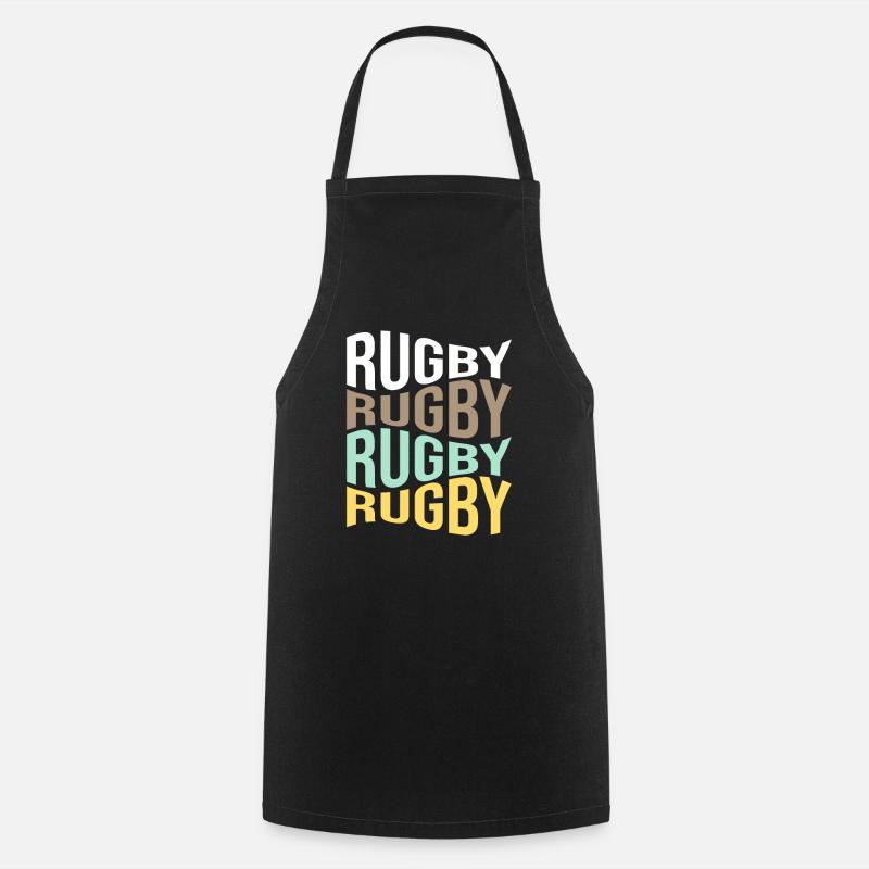 rugby - Cooking Apron - black