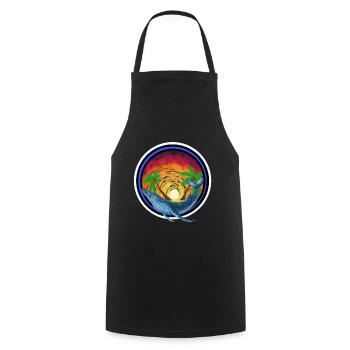 Mammifères marins Baleine Poissons Mers du Sud Île de protection de l’environnement - Tablier de cuisine - noir - Devant - AI Model Male 185 dark (185cm)